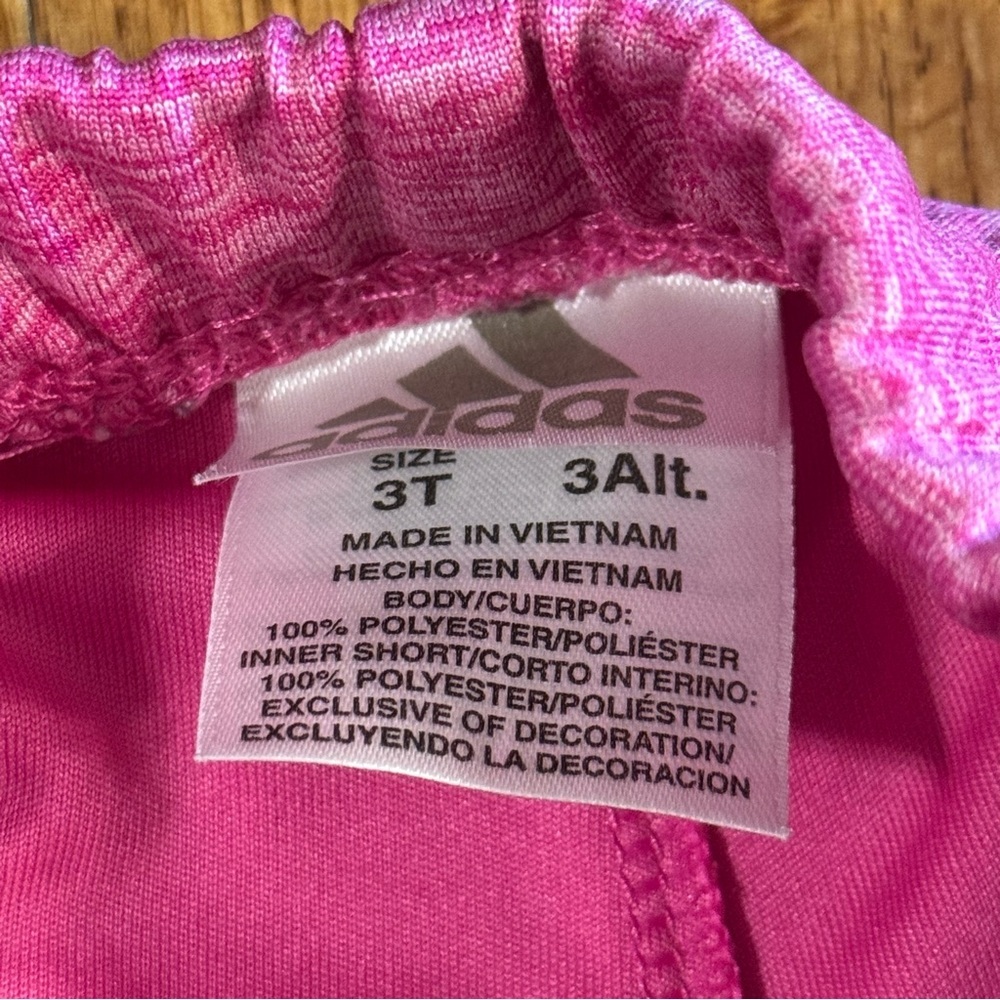 Adidas Pink Ruffled Skirt Girls Size 3T - Picture 3 of 5
